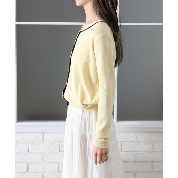 配色クルーカーディガン | SpRay | 詳細画像24 