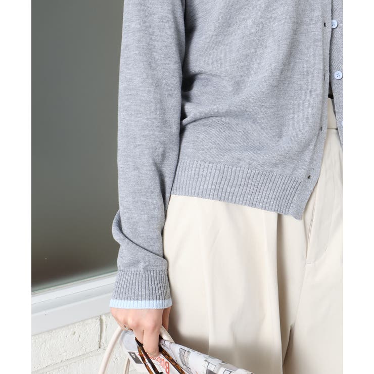 配色ニットカーディガン | SpRay | 詳細画像10 