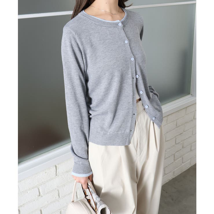 配色ニットカーディガン | SpRay | 詳細画像11 