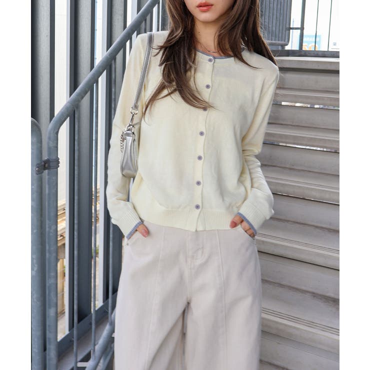 配色ニットカーディガン | SpRay | 詳細画像21 