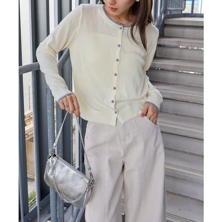 配色ニットカーディガン | SpRay | 詳細画像22 