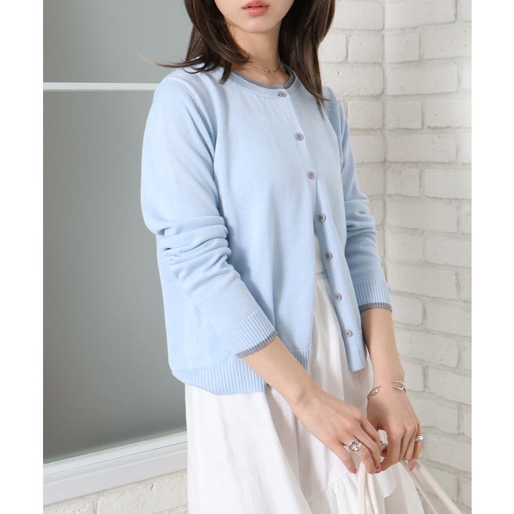 配色ニットカーディガン | SpRay | 詳細画像26 