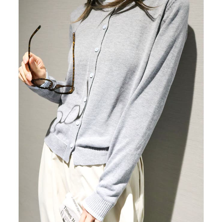 配色ニットカーディガン | SpRay | 詳細画像5 