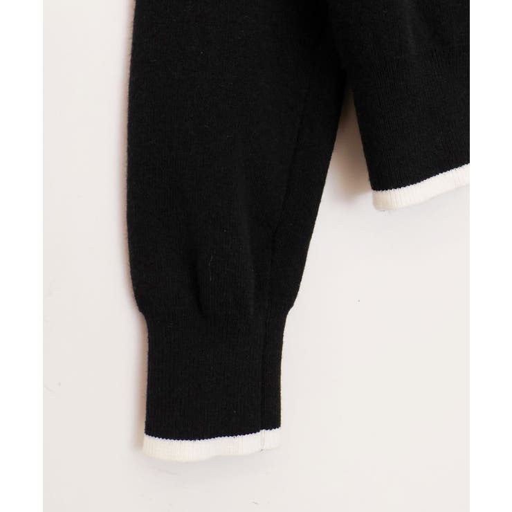 バイカラーVネックカーディガン | SpRay | 詳細画像14 