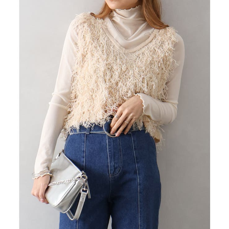 アイボリー | ループニットベスト | SpRay