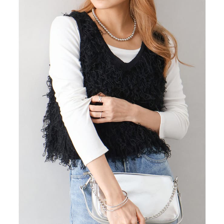 ループニットベスト | SpRay | 詳細画像30 