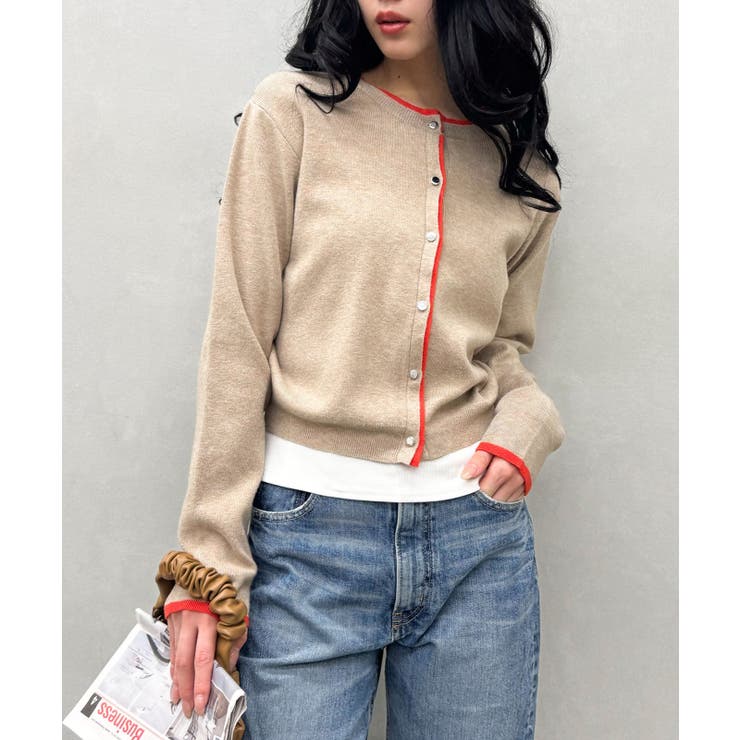 配色ニットカーデ | SpRay | 詳細画像10 