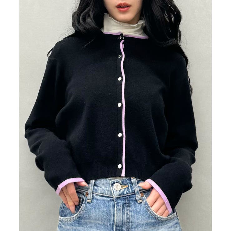 配色ニットカーデ | SpRay | 詳細画像20 