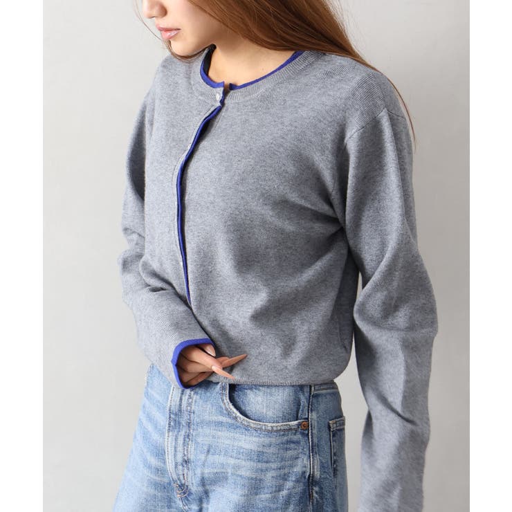 配色ニットカーデ | SpRay | 詳細画像30 