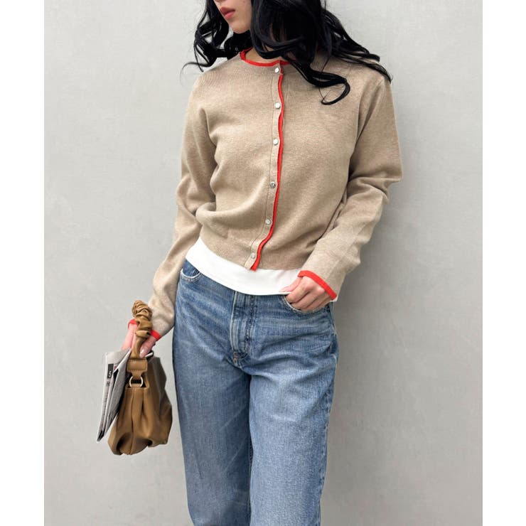 配色ニットカーデ | SpRay | 詳細画像4 