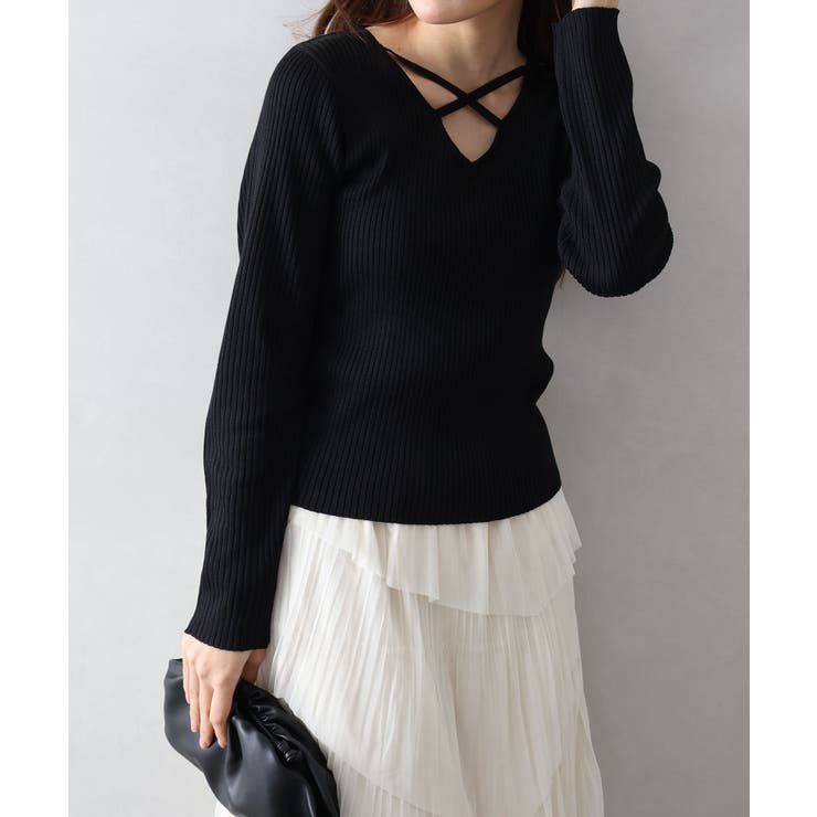 フロントクロスリブニット | SpRay | 詳細画像9 