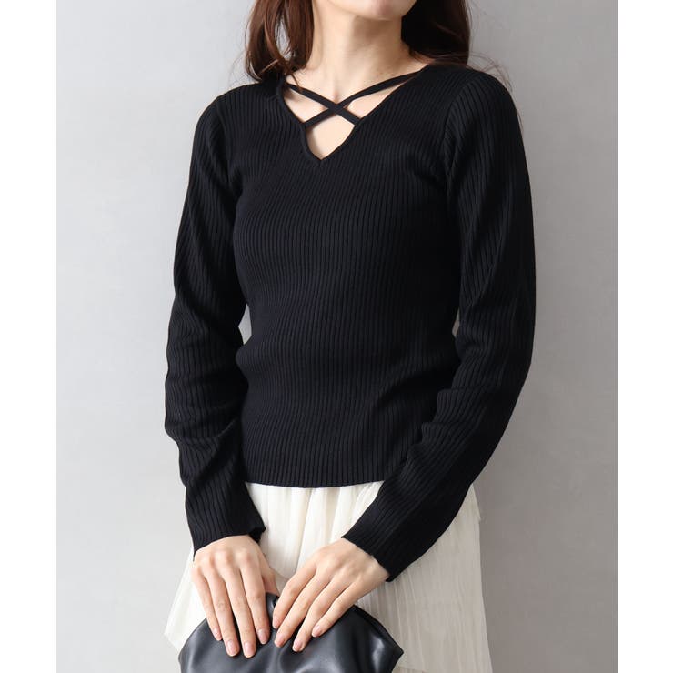 フロントクロスリブニット | SpRay | 詳細画像10 