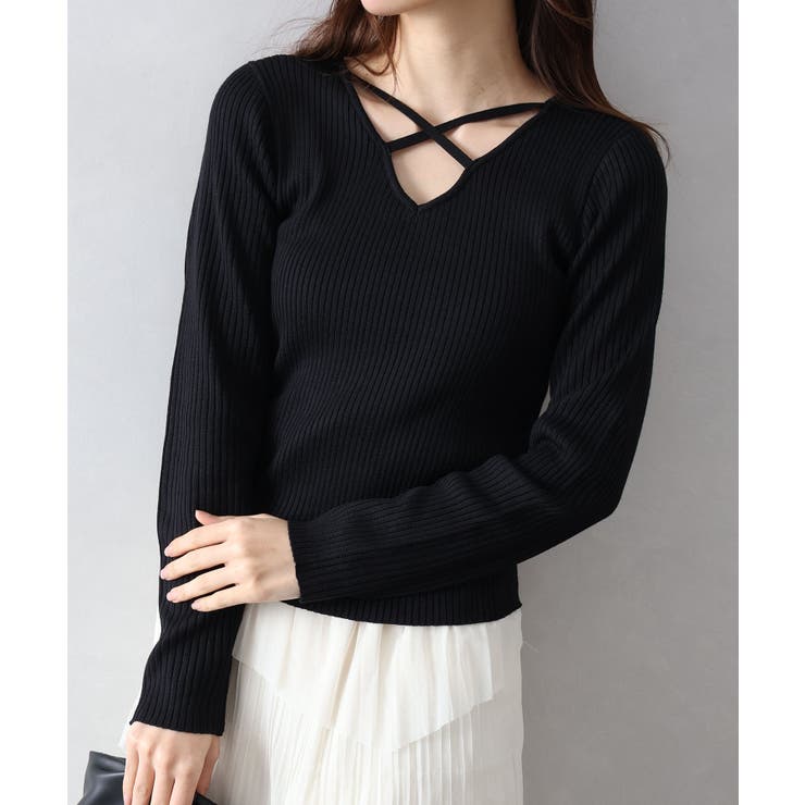 フロントクロスリブニット | SpRay | 詳細画像11 