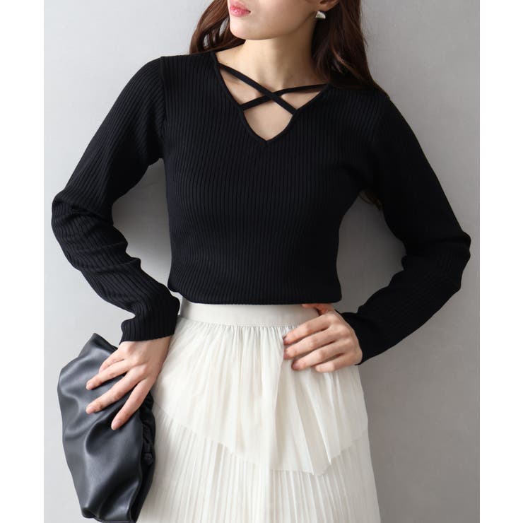 フロントクロスリブニット | SpRay | 詳細画像12 