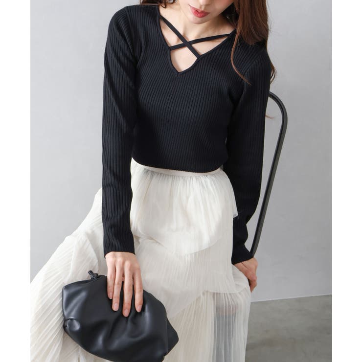 フロントクロスリブニット | SpRay | 詳細画像15 