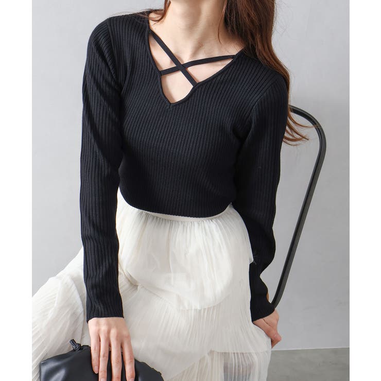 フロントクロスリブニット | SpRay | 詳細画像16 