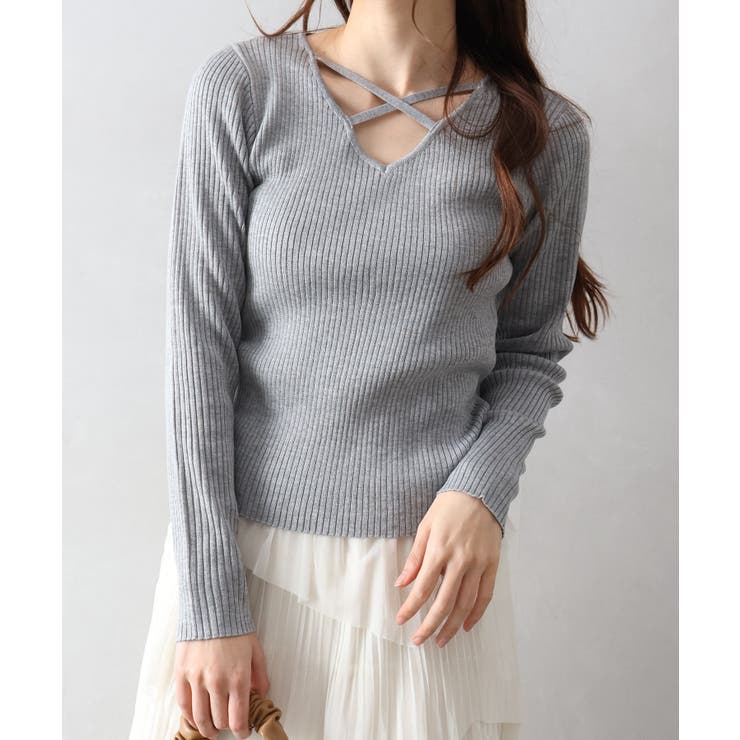 フロントクロスリブニット | SpRay | 詳細画像21 