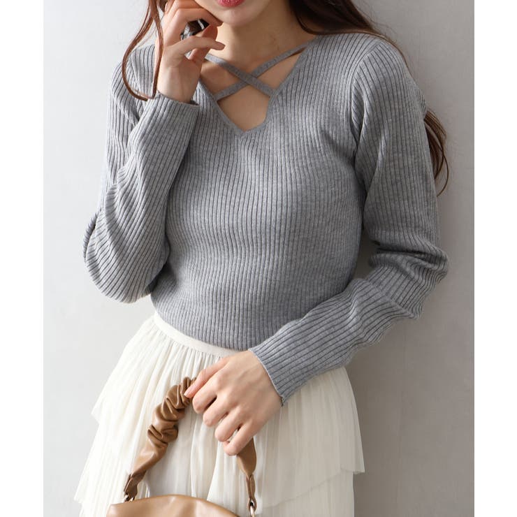 フロントクロスリブニット | SpRay | 詳細画像23 