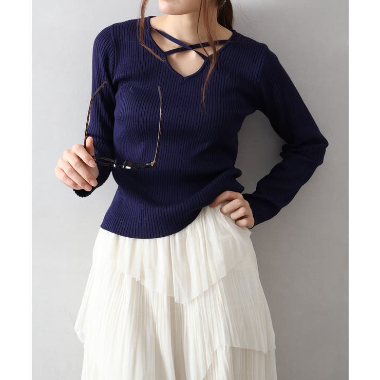 フロントクロスリブニット | SpRay | 詳細画像25 