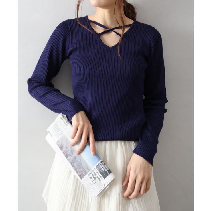 フロントクロスリブニット | SpRay | 詳細画像27 