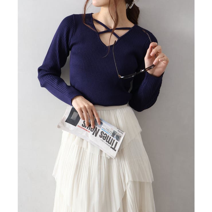 フロントクロスリブニット | SpRay | 詳細画像28 