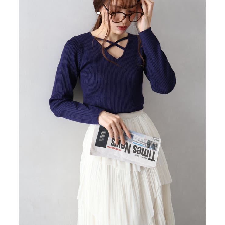 フロントクロスリブニット | SpRay | 詳細画像29 