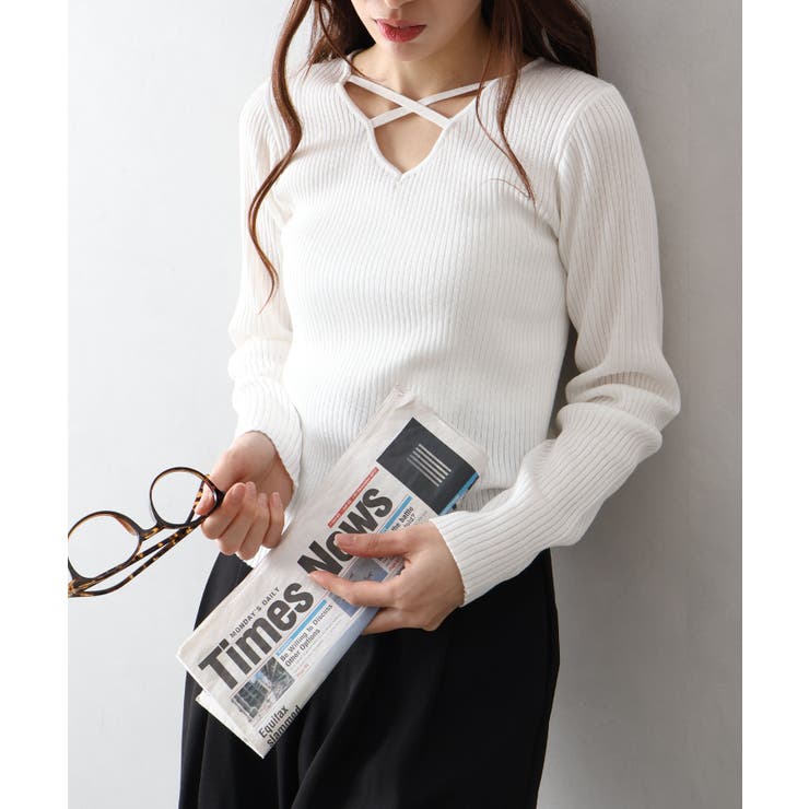 フロントクロスリブニット | SpRay | 詳細画像6 