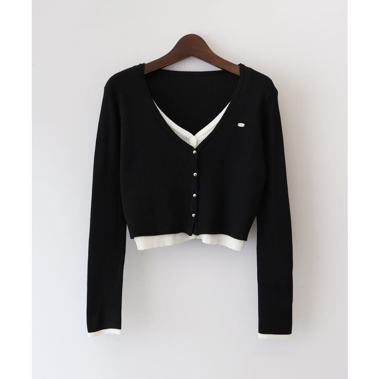 配色プレートカーディガン | SpRay | 詳細画像29 