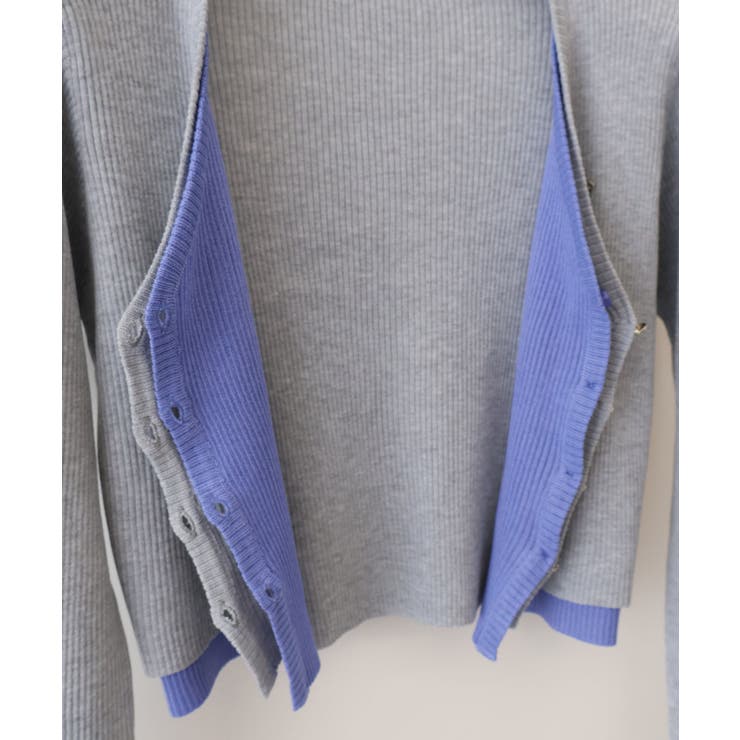 配色プレートカーディガン | SpRay | 詳細画像37 