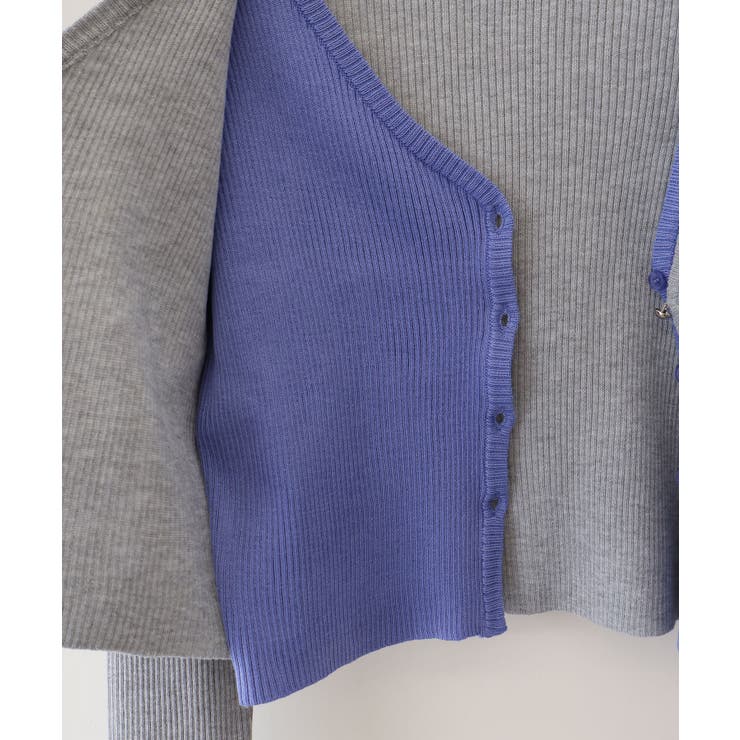 配色プレートカーディガン | SpRay | 詳細画像38 