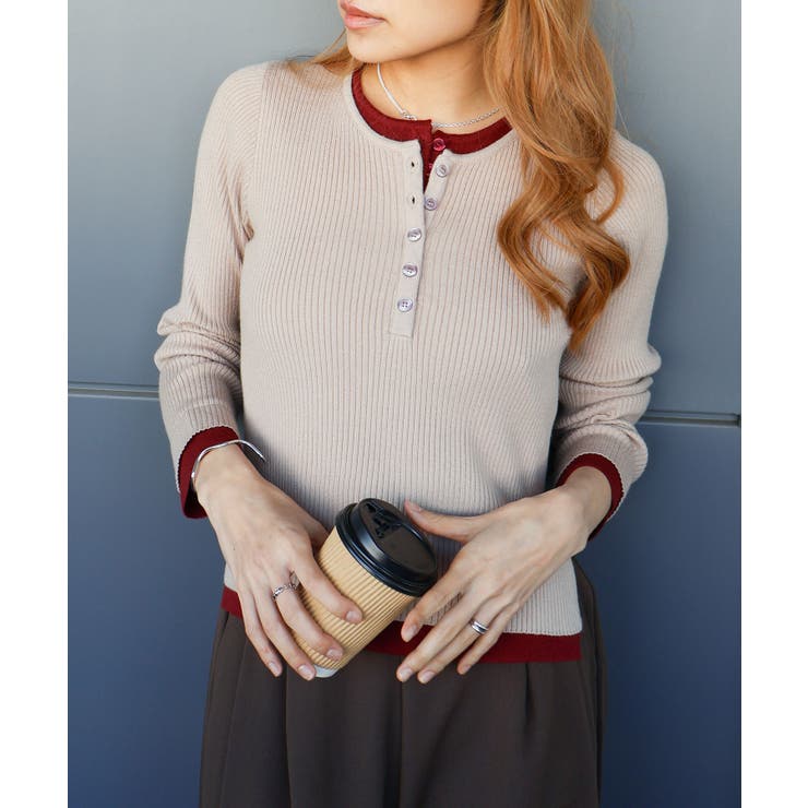 リブ配色フェイクレイヤード | SpRay | 詳細画像16 