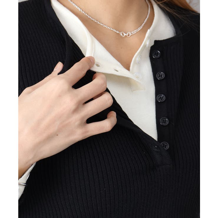 リブ配色フェイクレイヤード | SpRay | 詳細画像25 