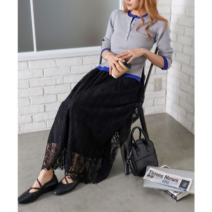 リブ配色フェイクレイヤード | SpRay | 詳細画像7 