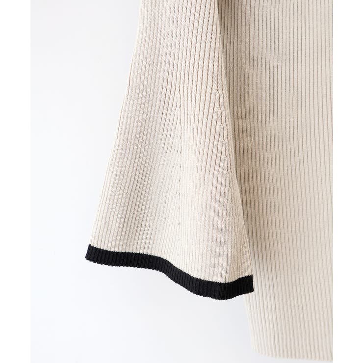 配色チョーカー付七分ニット | SpRay | 詳細画像34 