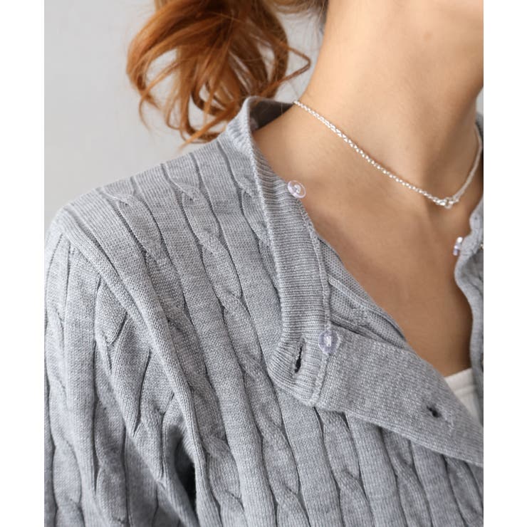 ケーブルドッキングカーディガン | SpRay | 詳細画像13 