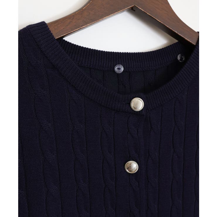 ケーブルドッキングショートスリーブカーディガン | SpRay | 詳細画像23 