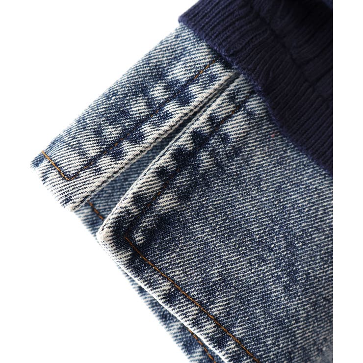 デニム切替ショートスリーブカーディガン | SpRay | 詳細画像18 