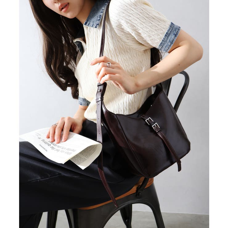 アイボリー | デニム切替ケーブルハーフジップショートスリーブ | SpRay