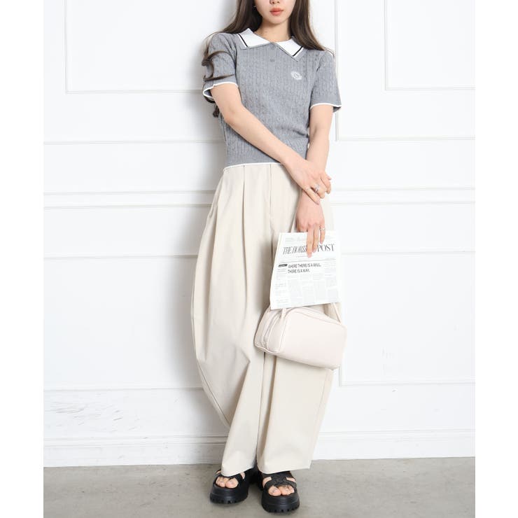 ケーブル2枚衿ショートスリーブ | SpRay | 詳細画像11 