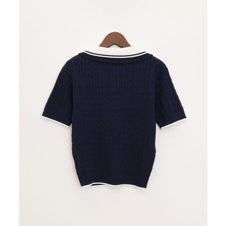 ケーブル2枚衿ショートスリーブ | SpRay | 詳細画像16 