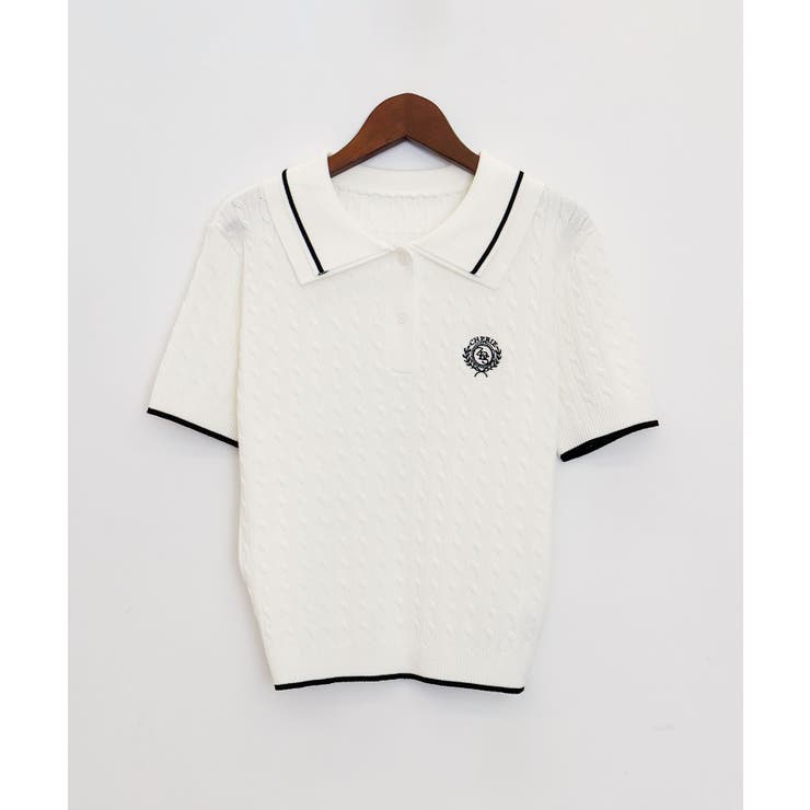 ケーブル2枚衿ショートスリーブ | SpRay | 詳細画像19 