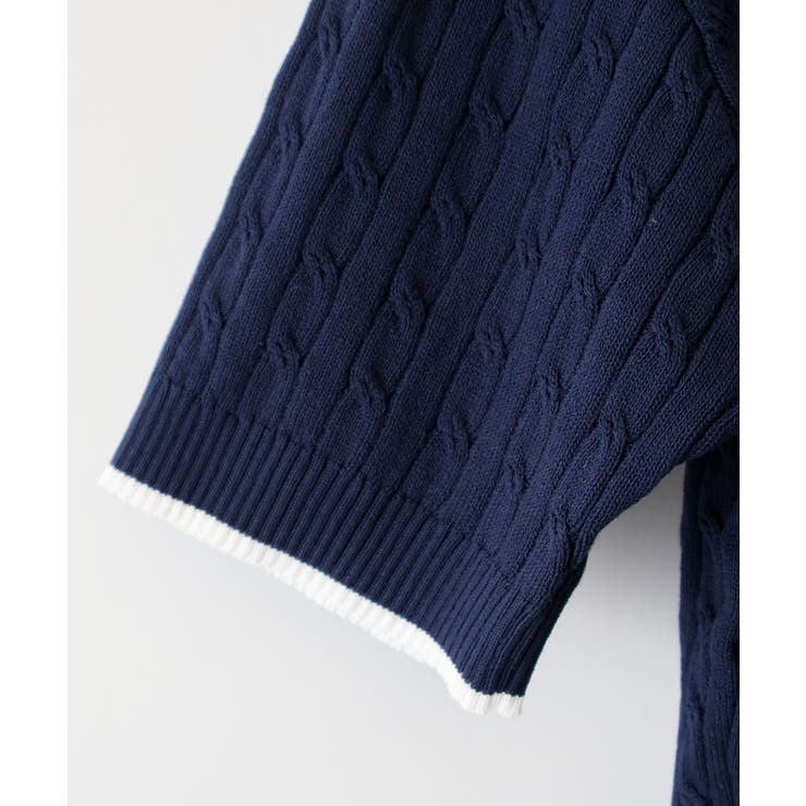 ケーブル2枚衿ショートスリーブ | SpRay | 詳細画像21 