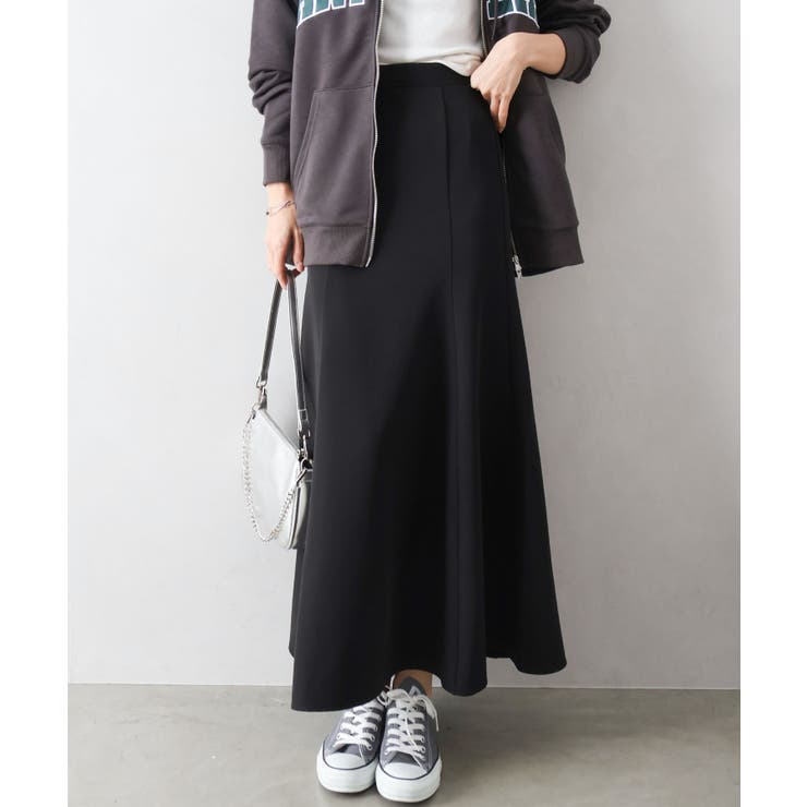 ブラック | ジョーゼットマーメイドロングスカート | SpRay
