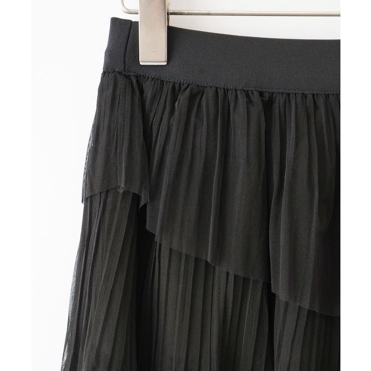 チュールプリーツフリルアシメロングスカート | SpRay | 詳細画像28 