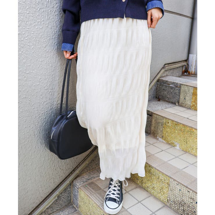 アイボリー | マジョリカプリーツスカート | SpRay