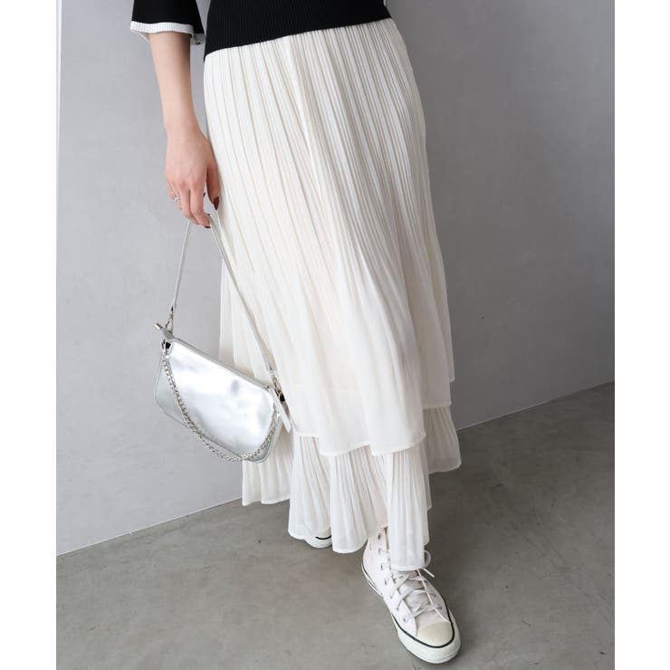 シアプリーツティアードスカート | SpRay | 詳細画像10 