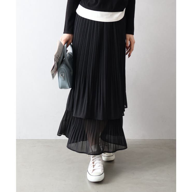 シアプリーツティアードスカート | SpRay | 詳細画像3 