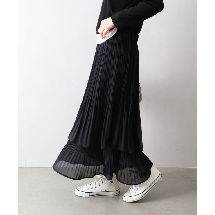 シアプリーツティアードスカート | SpRay | 詳細画像4 