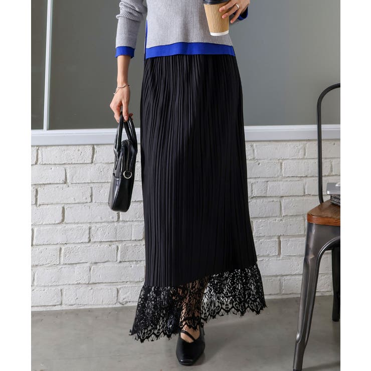 レースリバーシブルロングスカート | SpRay | 詳細画像9 