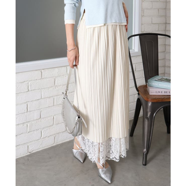 レースリバーシブルロングスカート | SpRay | 詳細画像30 